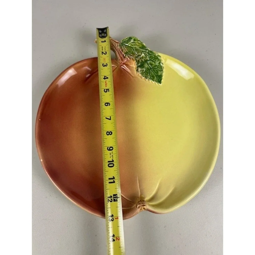 Vintage Portugal Ceramic Apple Plate 13